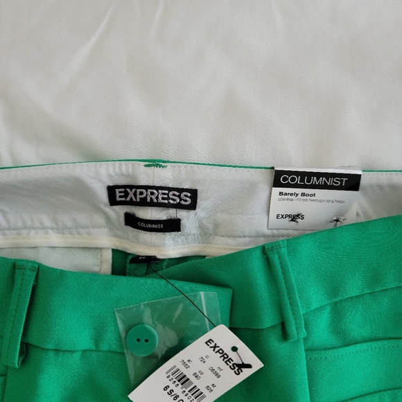 NWT Petite Green Columnist Low-rise Pant 6S - Picture 3 of 5